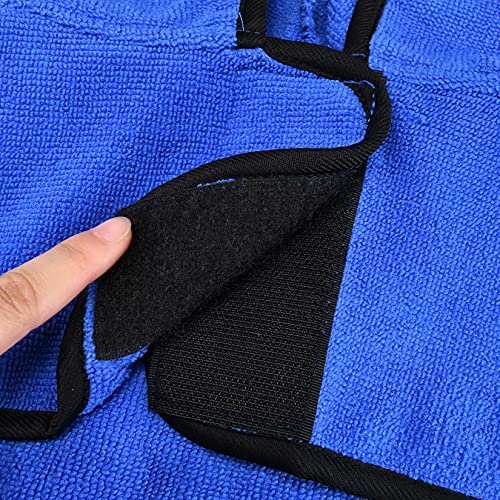 Zunea Dog Bathrobe Towel With Hood For Small Dogs - Absorbent & Easy To Wear