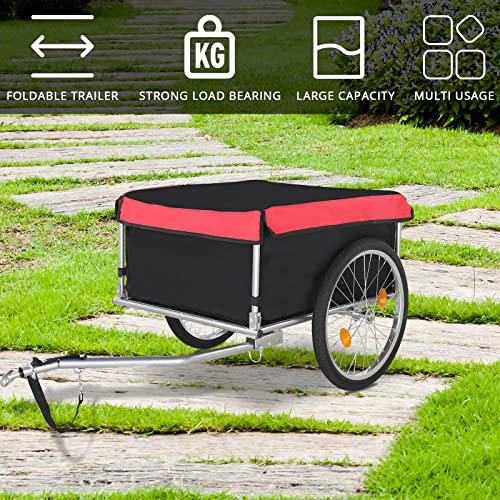 Pexmor Foldable Bike Cargo Trailer - Durable, Waterproof & Easy To Install