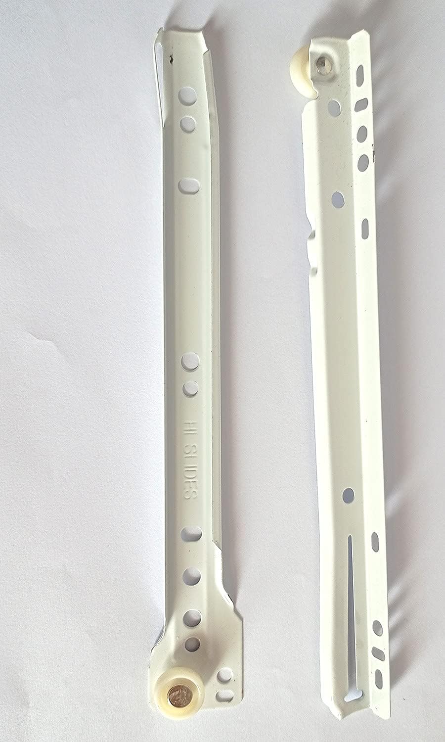 Generic Hardware 20-Inch Drawer Channel Slide Kit - Off-White Metal