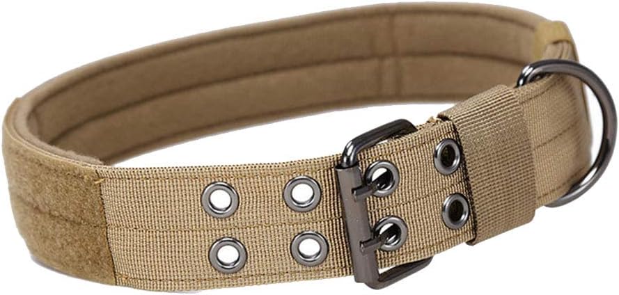 DaiHan Tactical Military Dog Collar - Adjustable Nylon Double D-Ring