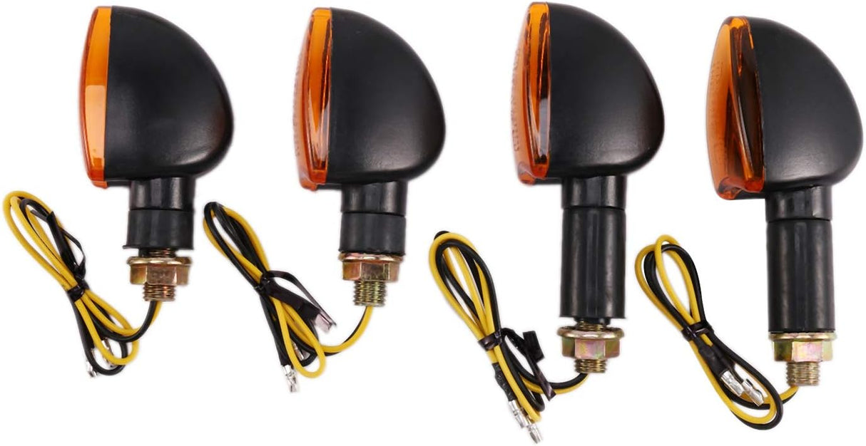 Eighosee Universal Motorcycle Turn Signal Lights - 12V Yellow LED