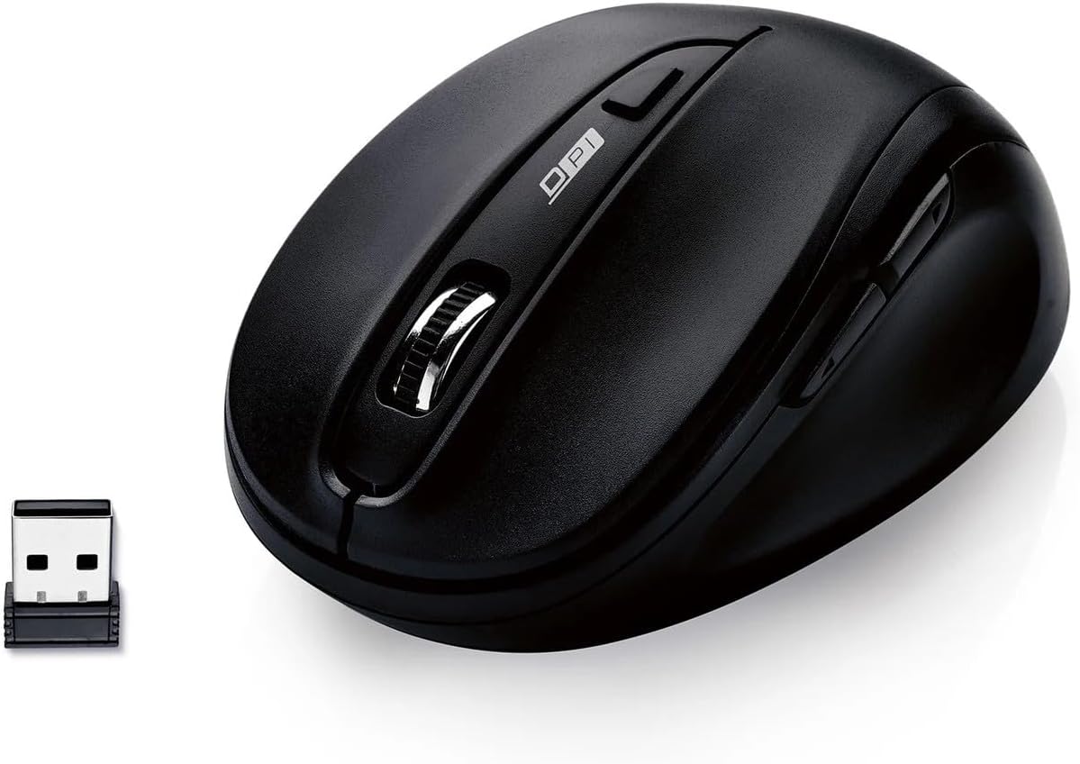 Silvercrest Wireless Ergonomic Right-Hand Mouse Black