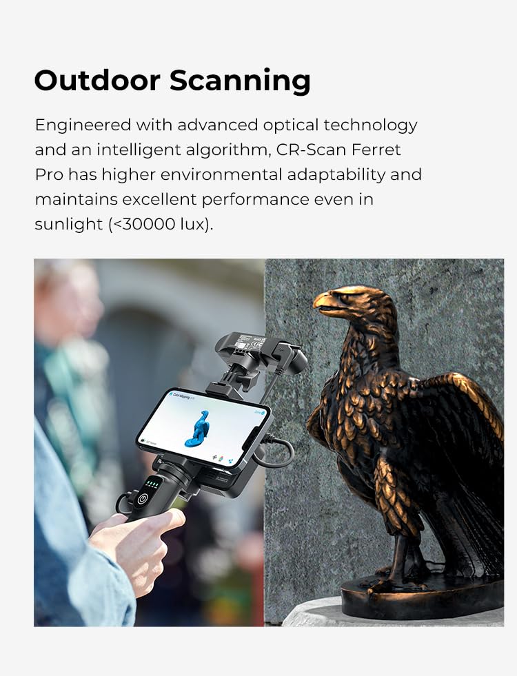 Creality Cr Scan Ferret Pro 3D Scanner - 0.1Mm Accuracy & Wifi6