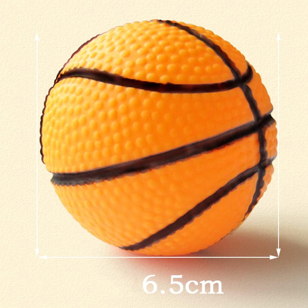 COSYOO Interactive Sound Basketball Dog Toy - Orange Squeaky