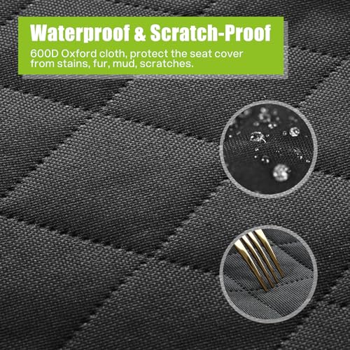 Pecute Dog Car Seat - Waterproof & Scratch-Resistant, Fits Small & Medium Dogs