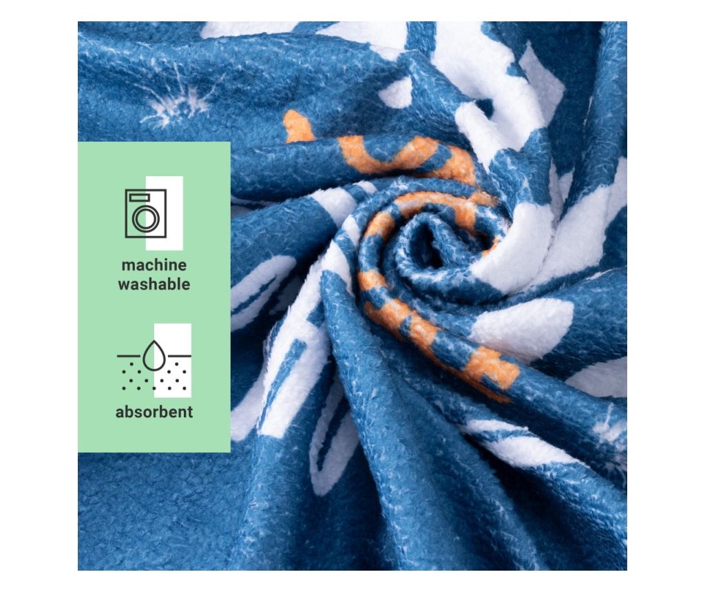 Homelevel Children's Bath Poncho - Multicolor Organic Cotton