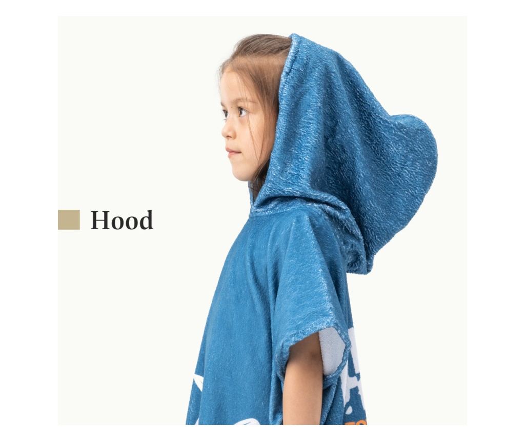 Homelevel Children's Bath Poncho - Multicolor Organic Cotton