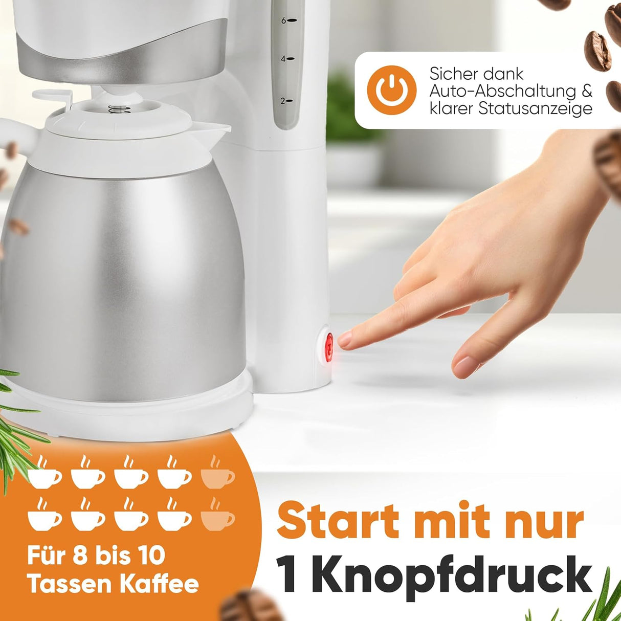 Clatronic KA 3327 Drip Coffee Machine - Insulated Jug