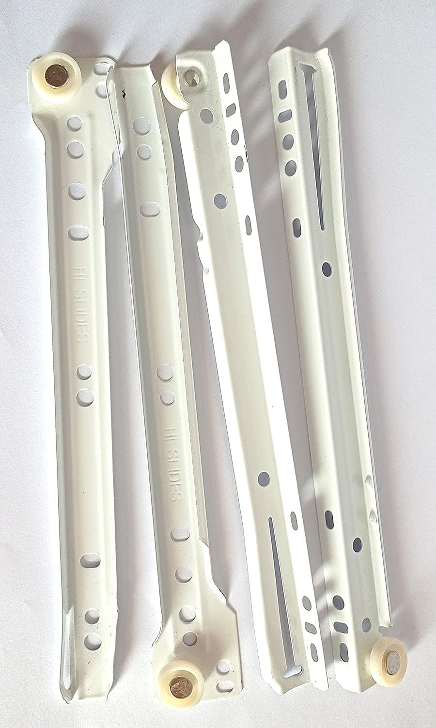 Generic Hardware 20-Inch Drawer Channel Slide Kit - Off-White Metal