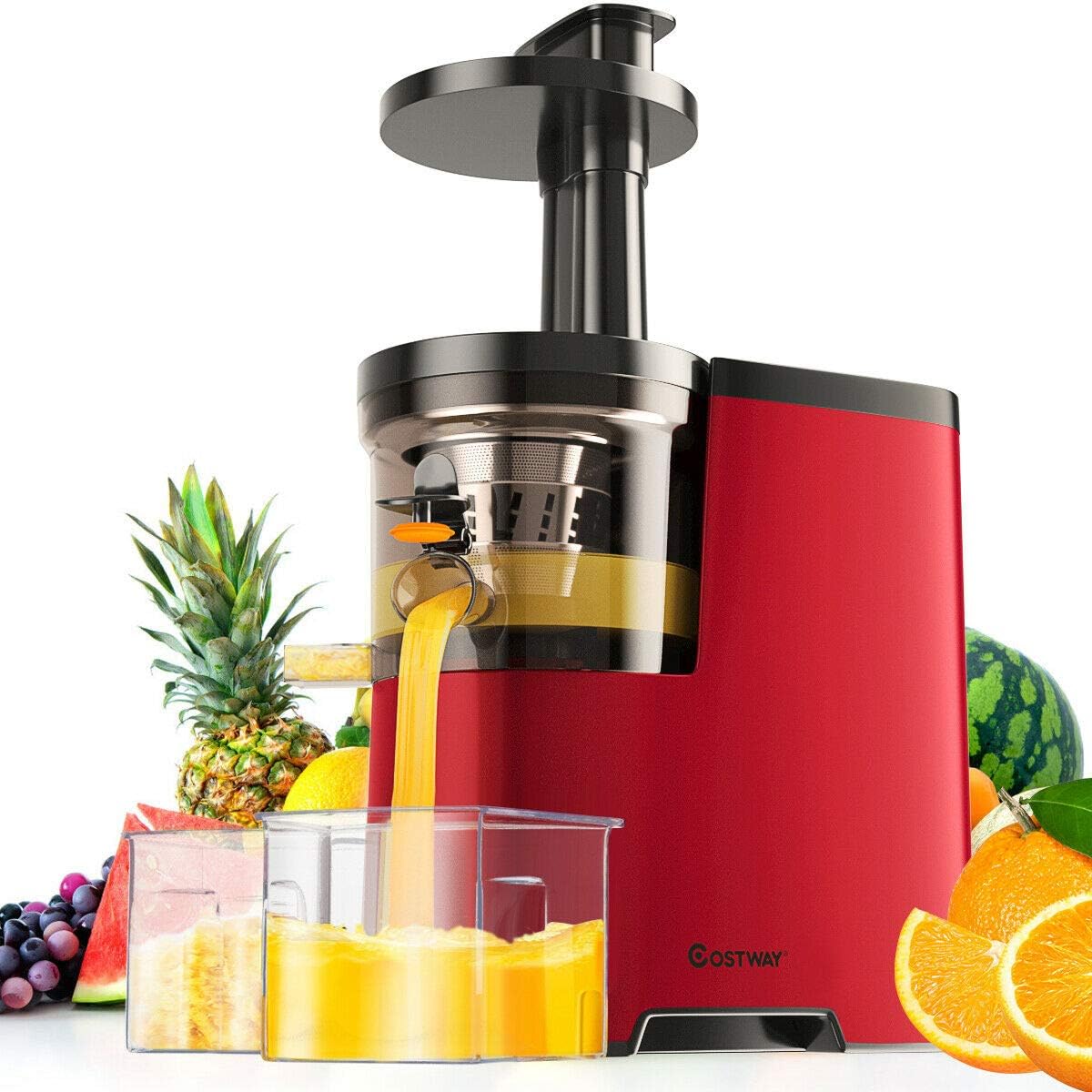 COSTWAY Slow Masticating Juicer - Cold Press, Quiet Motor