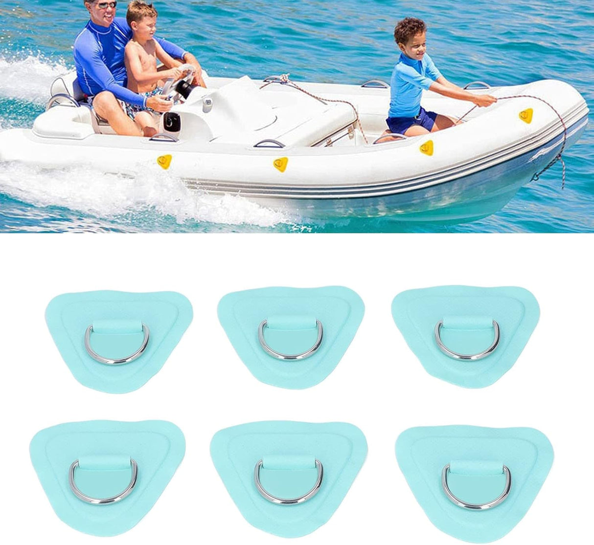 Generic Stainless Steel D-Ring Patches for Inflatable Paddleboards