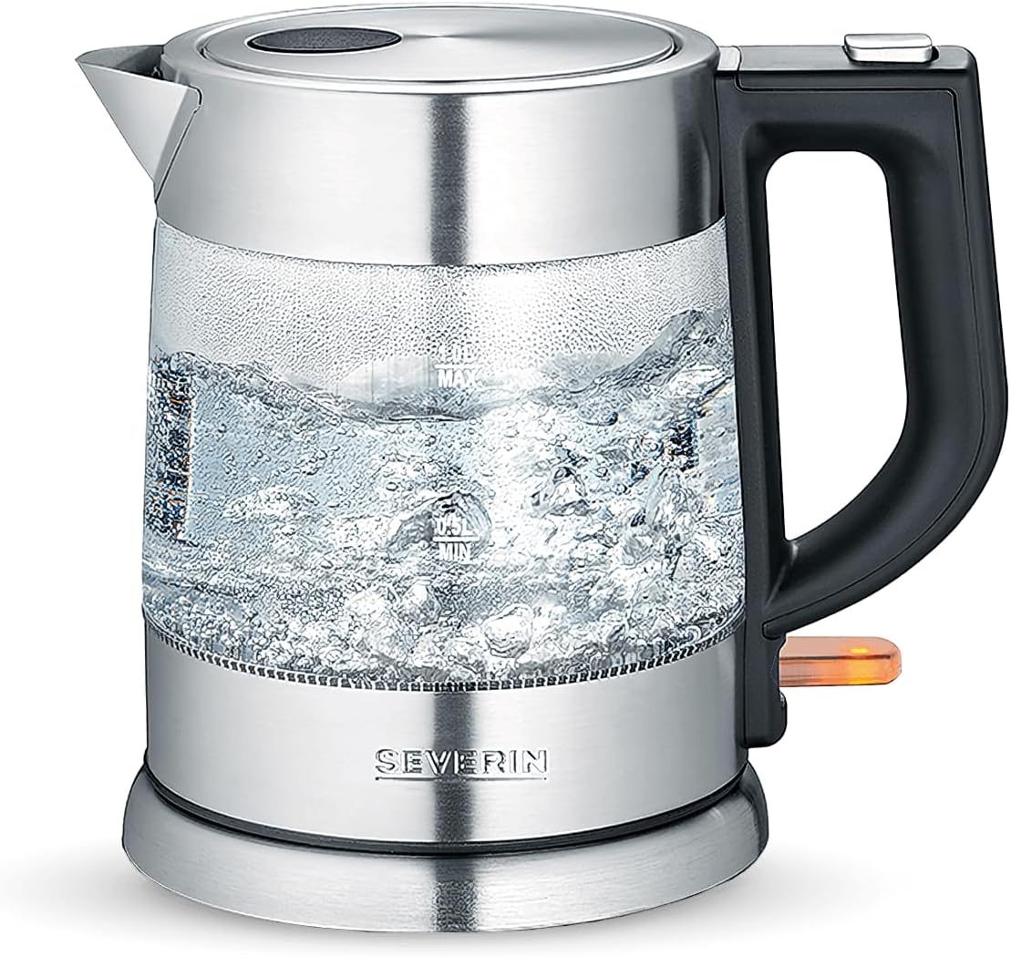 Severin Glass Kettle - Stainless Steel and Glass