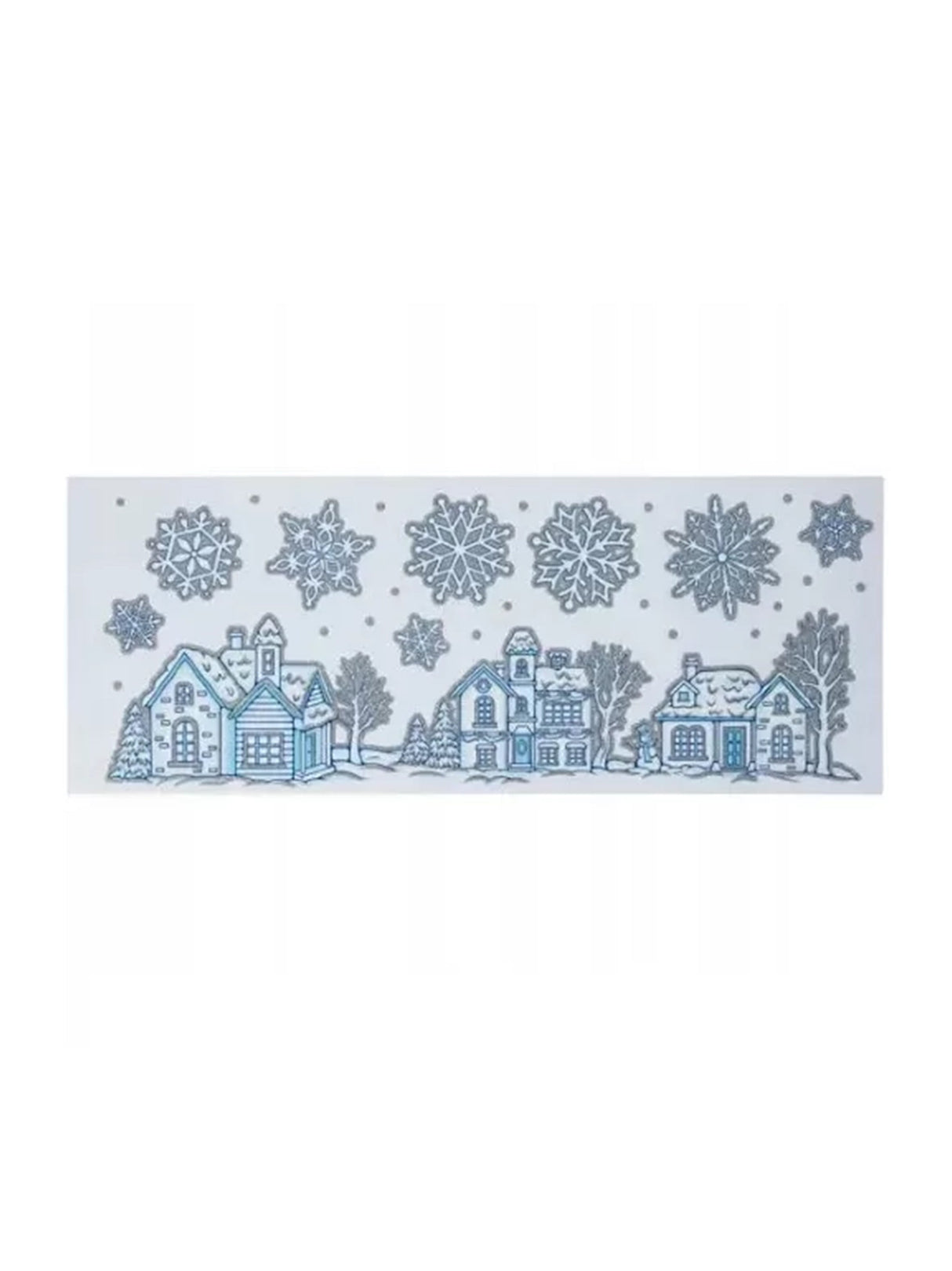 Livarno Home Christmas Window Stickers - Reusable Shimmering Design