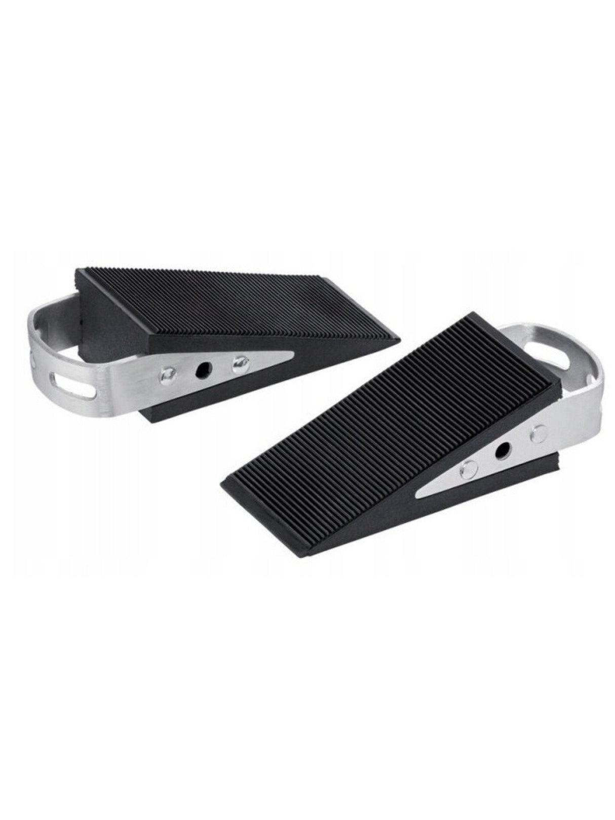 All Brands Factory Outlet Door Wedge Stopper Set - Stainless Steel TPR 2-Pack
