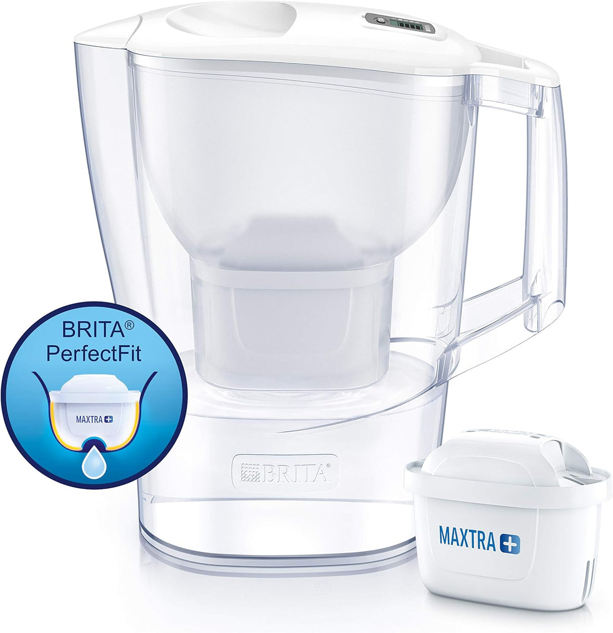 Brita Aluna Water Filter Jug - White 2.4L