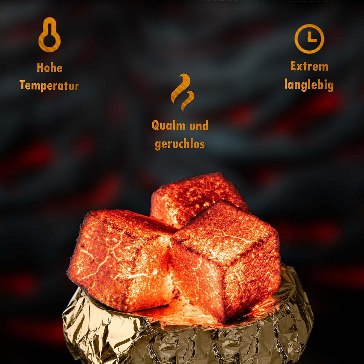 Toros Natural Shisha Charcoal - 26mm, Odourless