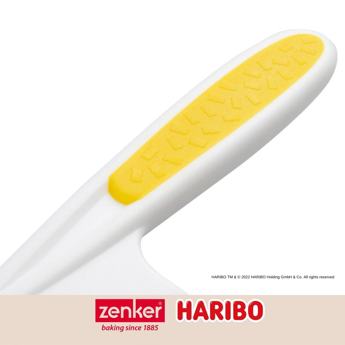 Zenker Haribo Children's Plastic Kitchen Knife - Serrated plastic blade with yellow handle
