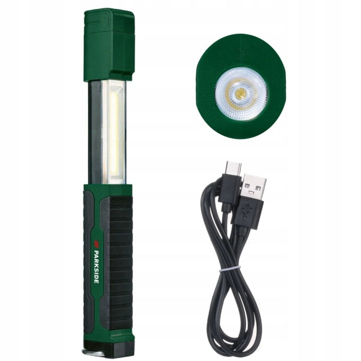 Parkside Cordless LED Light USB-C Rechargeable 250 Lm