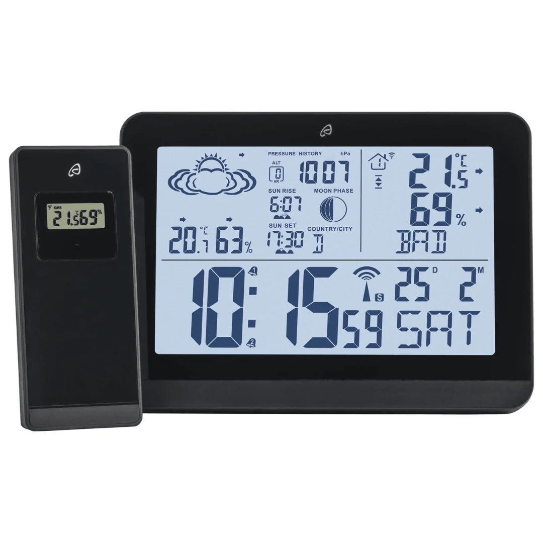 Auriol Radio-Controlled Weather Station with 100m Outdoor Sensor