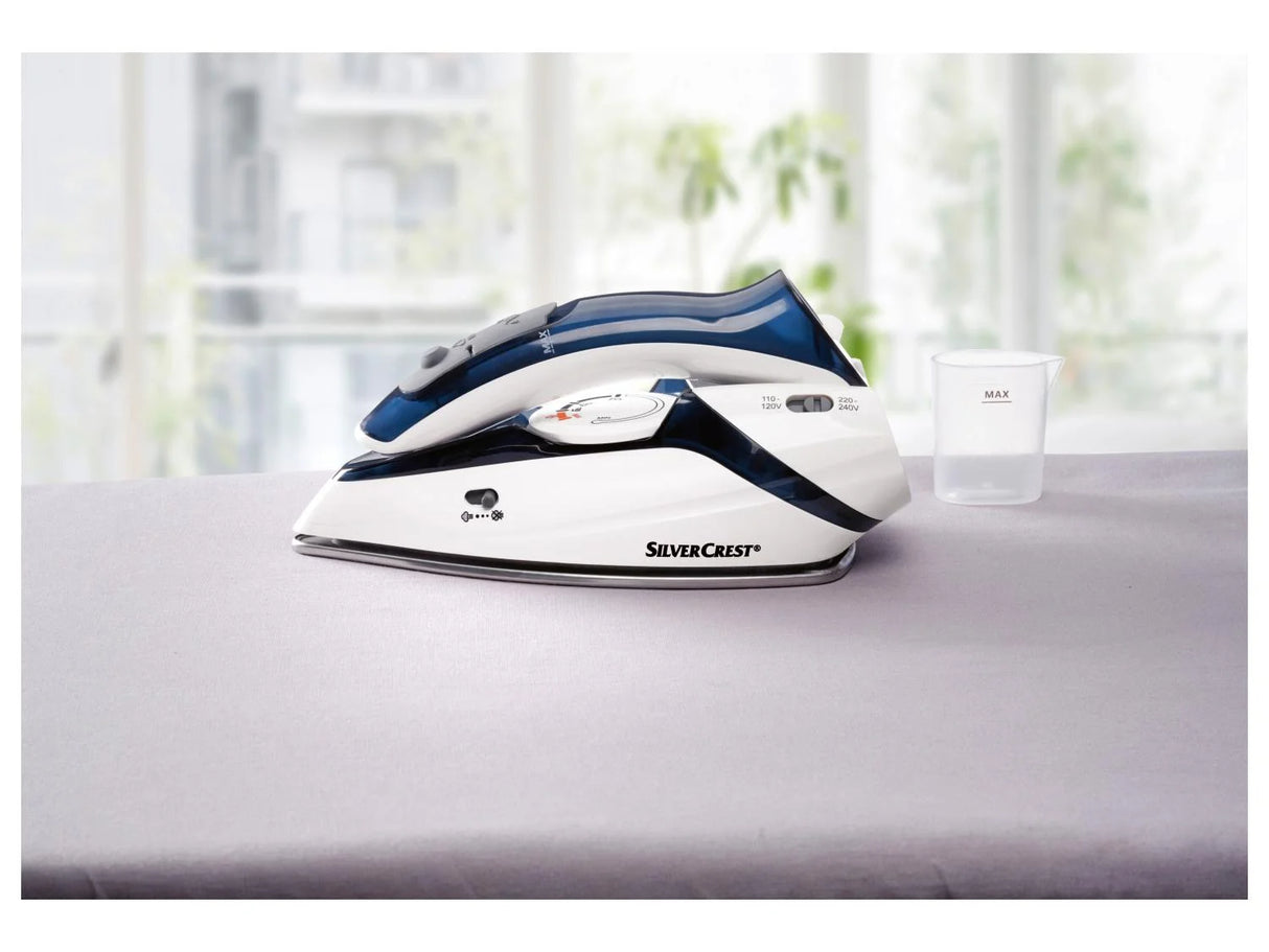 Silvercrest Compact Travel Steam Iron with Foldable Handle