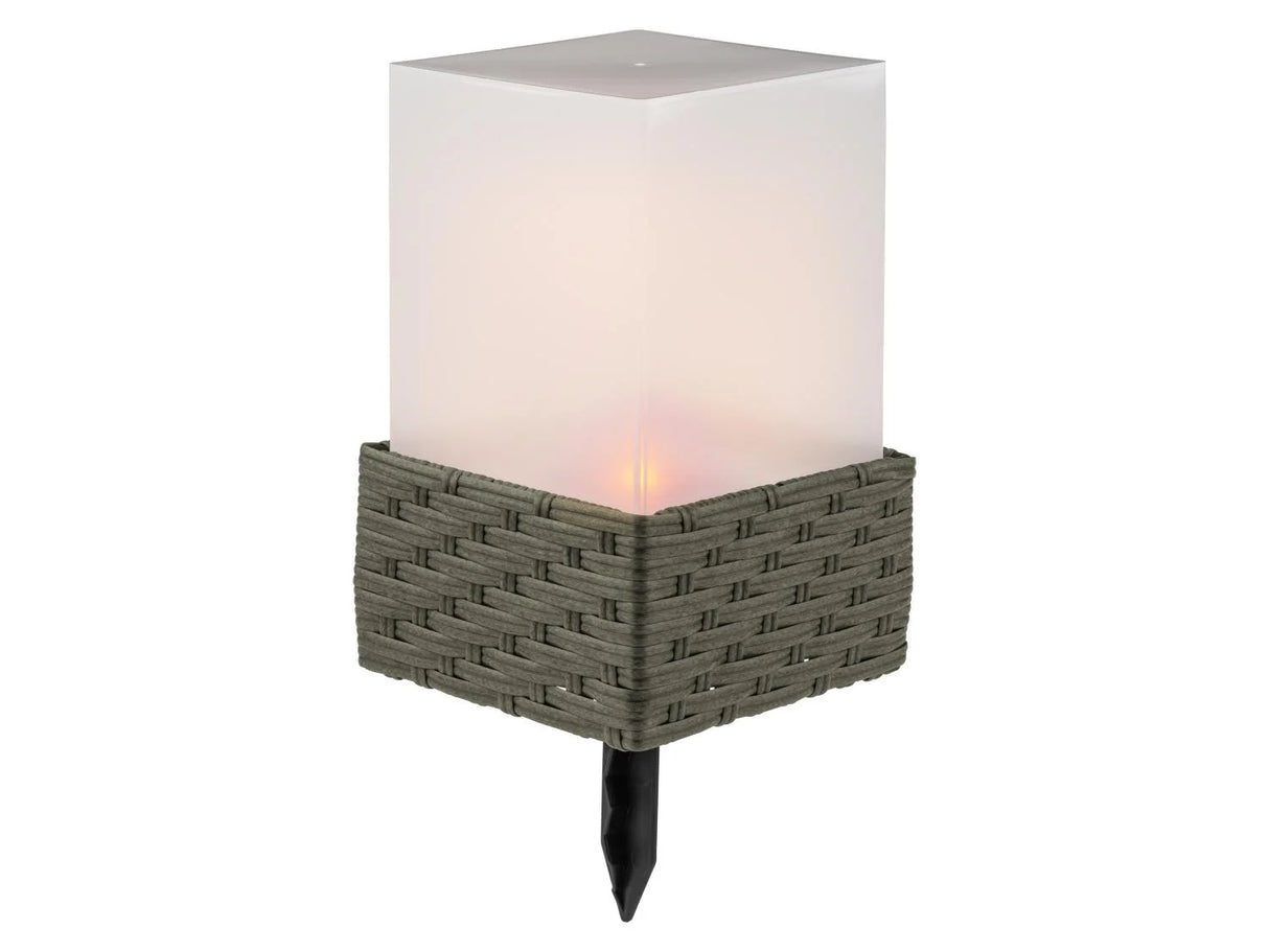 LIVARNO LED Solar Lamp with Flickering Flame Effect