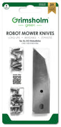 Grimsholm Knives for AL-KO Robolinho Robotic Mowers - 9 Pcs Stainless Steel