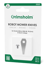 Grimsholm Knives for Bosch Indego & Honda Miimo - 9 Pieces Stainless Steel