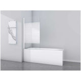 Schulte Bathtub Screen 1-Piece 80x140 cm Real Glass Chrome