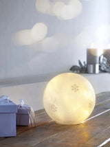 Livarno Home Christmas Frosted Glass Ball Lamp with 10 LEDs
