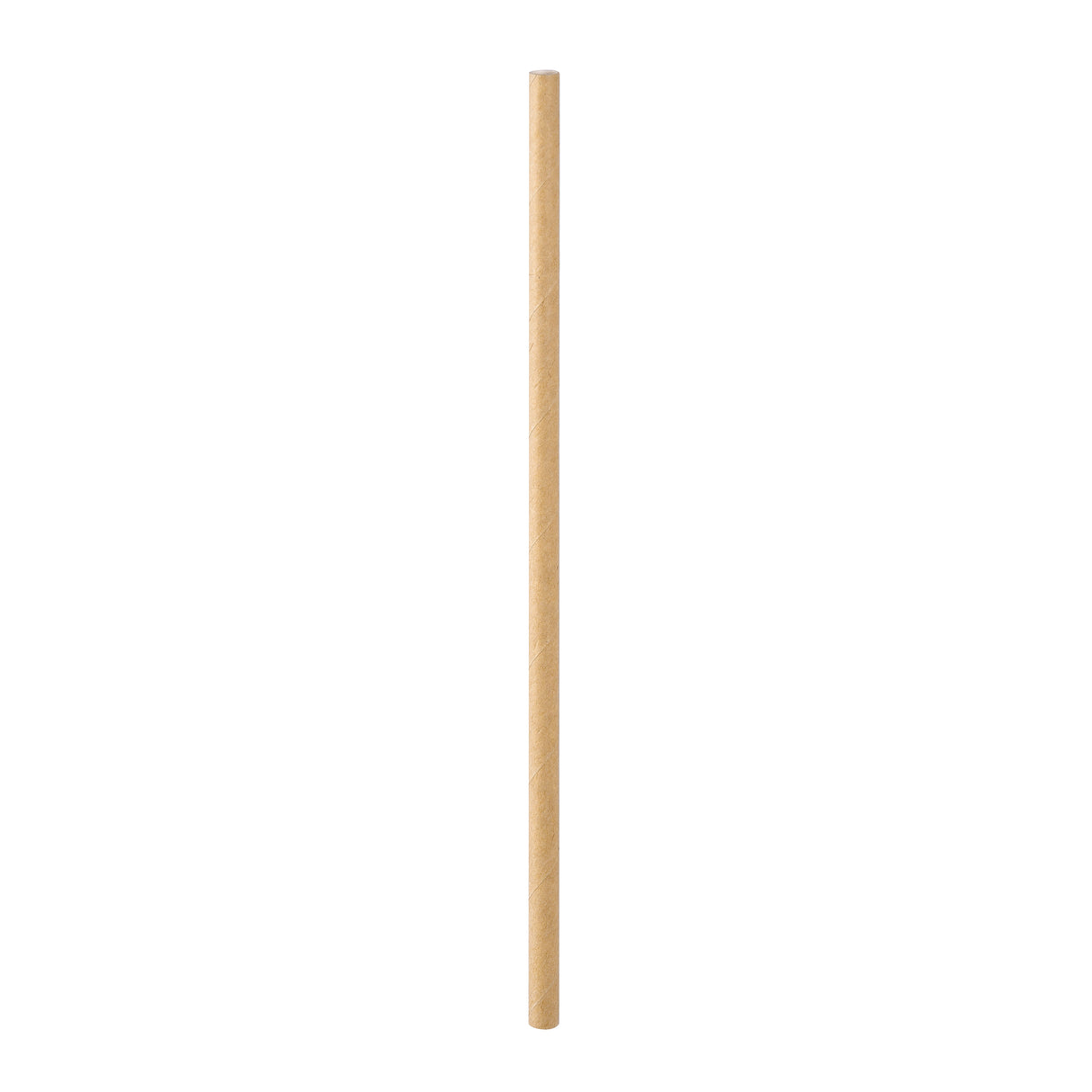 DUNI Paper Straws - Brown, 20cm Length, 6mm Diameter, 400 Pieces