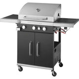Grill Meister 3+1 Stainless Steel Gas Grill 63.5 x 42 cm