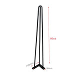 Ashl Hairpin Table Legs - 86Cm Height - Sturdy & Stylish