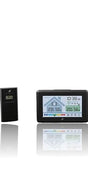 Auriol Wireless Weather Station with LCD display and mould alarm in black