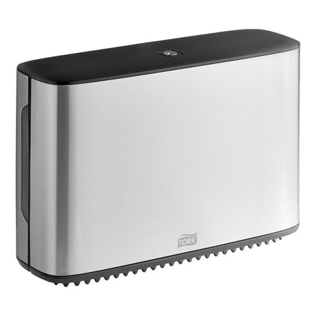 Tork Image Mini Jumbo T2 Toilet Paper Dispenser - Stainless Steel Double Roll