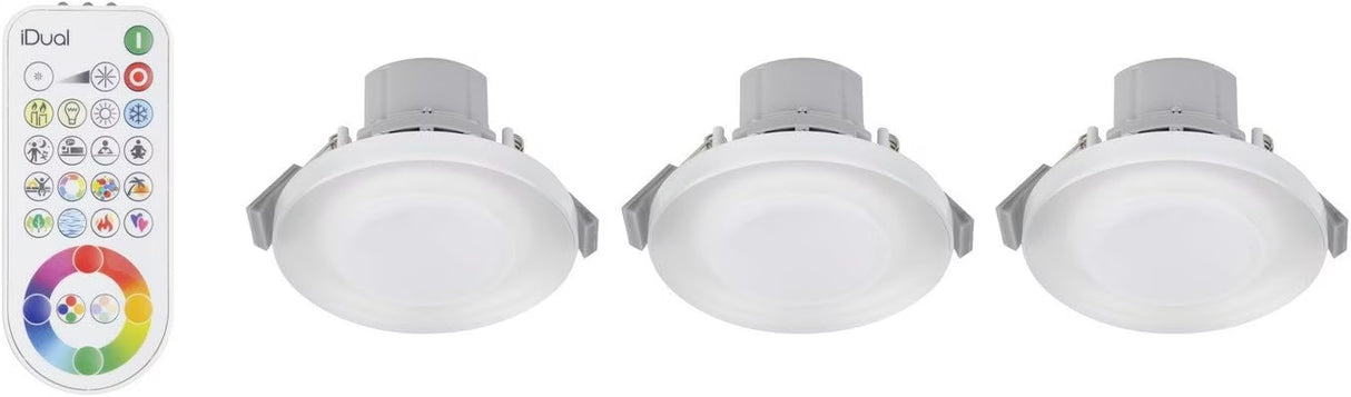Jedi Lighting iDual Argon 7.3W Dimmable Multicolor Recessed Spotlight