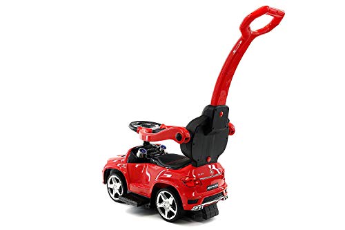 Moderno Kids Ride On Push Car Stroller - Converts To Swing - Fun For Ages 1-3