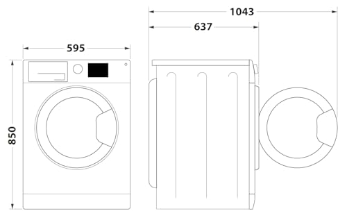 Ariston Premium Washer 8Kg - Fully Automatic With Steam Hygiene