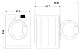 Ariston Premium Washer 8Kg - Fully Automatic With Steam Hygiene