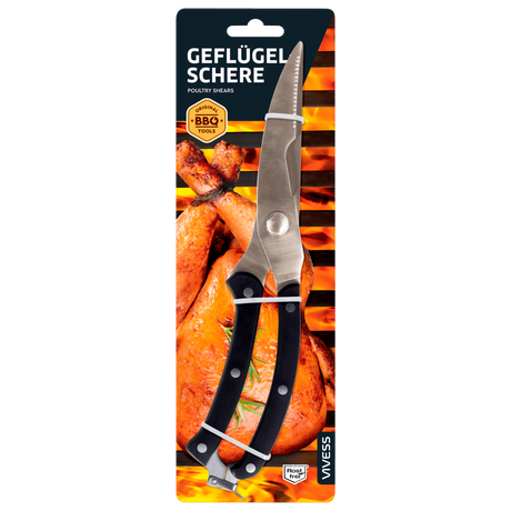 Vivess Poultry Shears - Spring-Loaded Blades