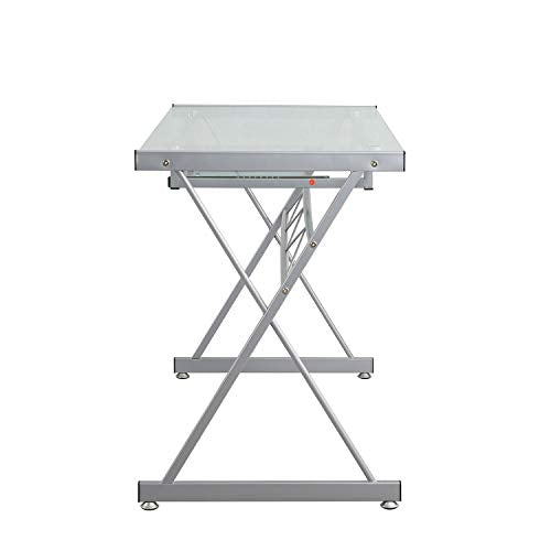 Dlandhome Computer Desk With Keyboard Tray - Perfect For Small Spaces