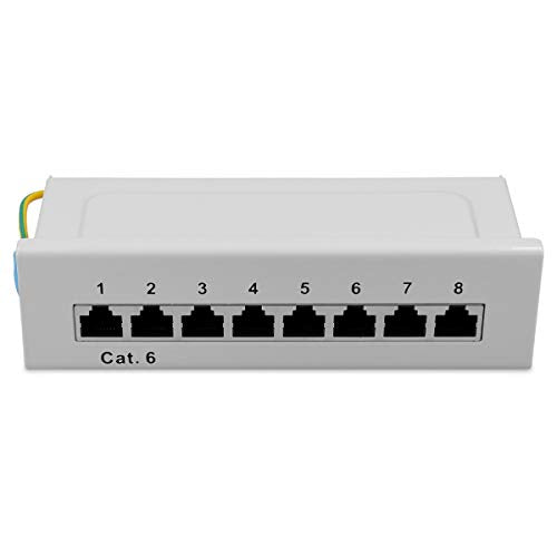 Kwmobile 8 Port Patch Panel - Ethernet Compatibility & Stable Internet