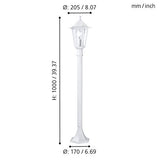 Eglo Laterna 5 Outdoor Lamppost, Victorian Style With Ip44 Weatherproof Design
