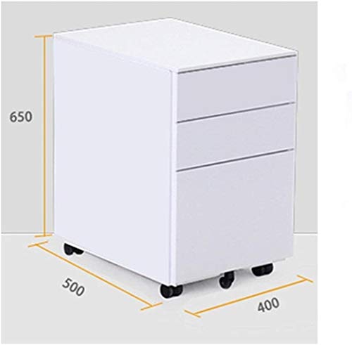 Wopoos Office Cabinet - Lockable Metal File Cabinet For Files & Folders