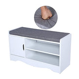 Heute Shoe Bench Shoe Rack With Cushion For 4-6 Pairs Of Shoes