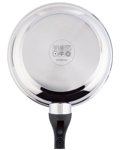 Yeig Ernesto Stainless Steel Frying Pan 24 Cm Induction Compatible - Low-Fat Cooking