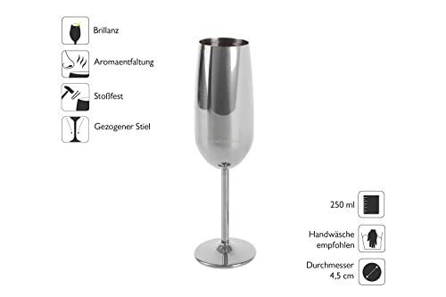 Echtwerk 2-Piece Champagne Glass Set - Stylish & Shatterproof