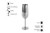 Echtwerk 2-Piece Champagne Glass Set - Stylish & Shatterproof