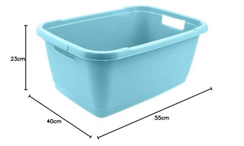 Keeeper Laundry Basket, Sturdy Plastic, 32 L, Aenna, Comfortable To Carry