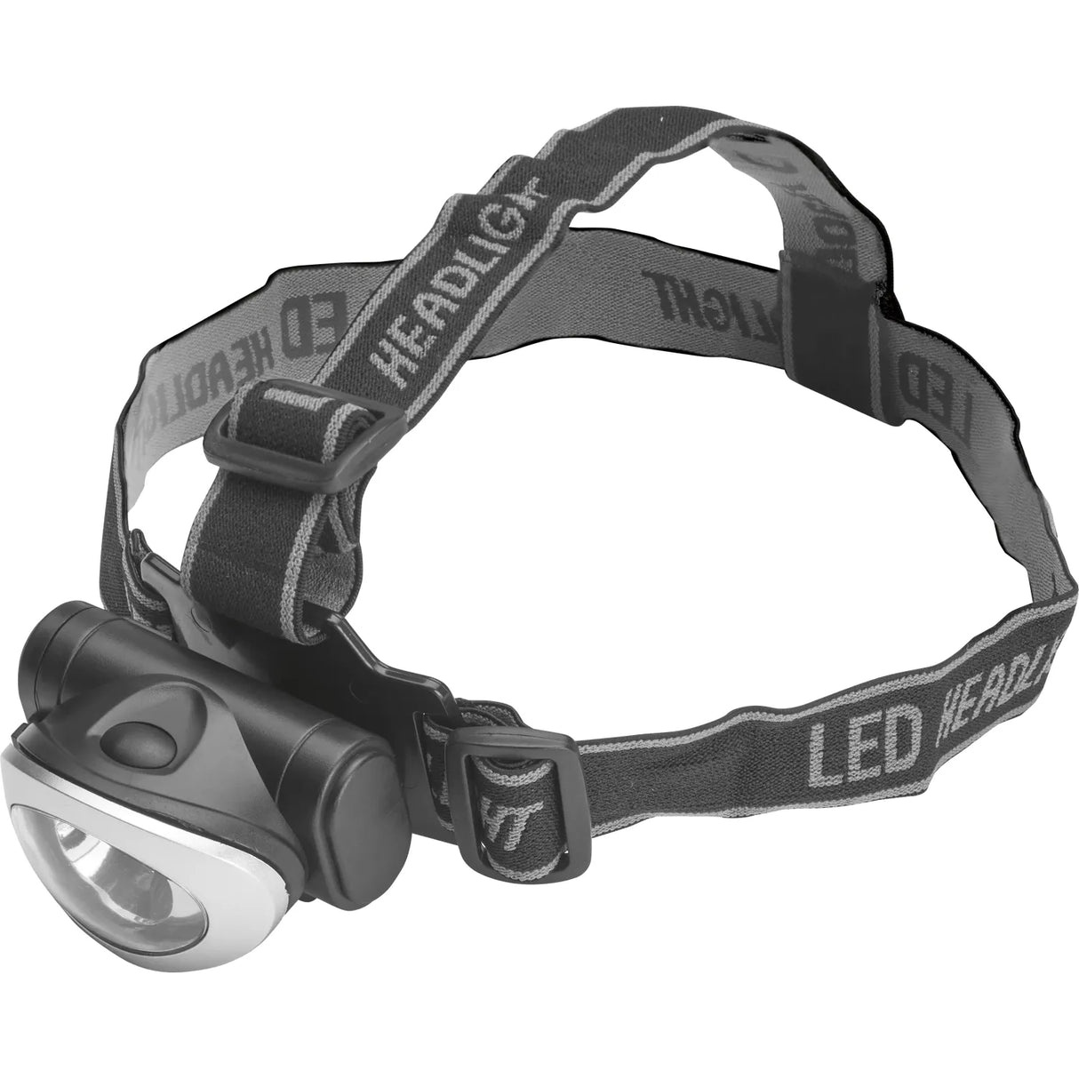 OBI LED Headlamp LX328 - Silver-Black ABS Plastic