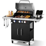 Grill Meister 3+1 Stainless Steel Gas Grill 63.5 x 42 cm